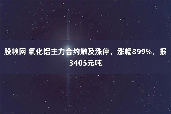股粮网 氧化铝主力合约触及涨停，涨幅899%，报3405元吨